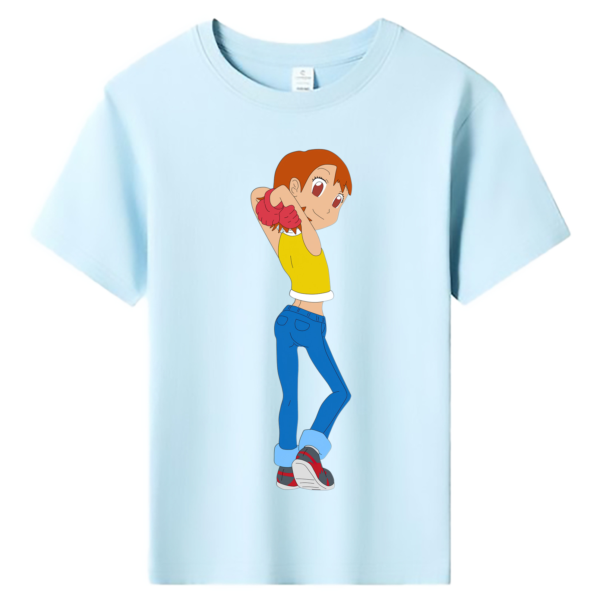 （画像用） Digimon デジタルモンスター/デジモン 綿100％キッズTシャツ（フロントプリント）